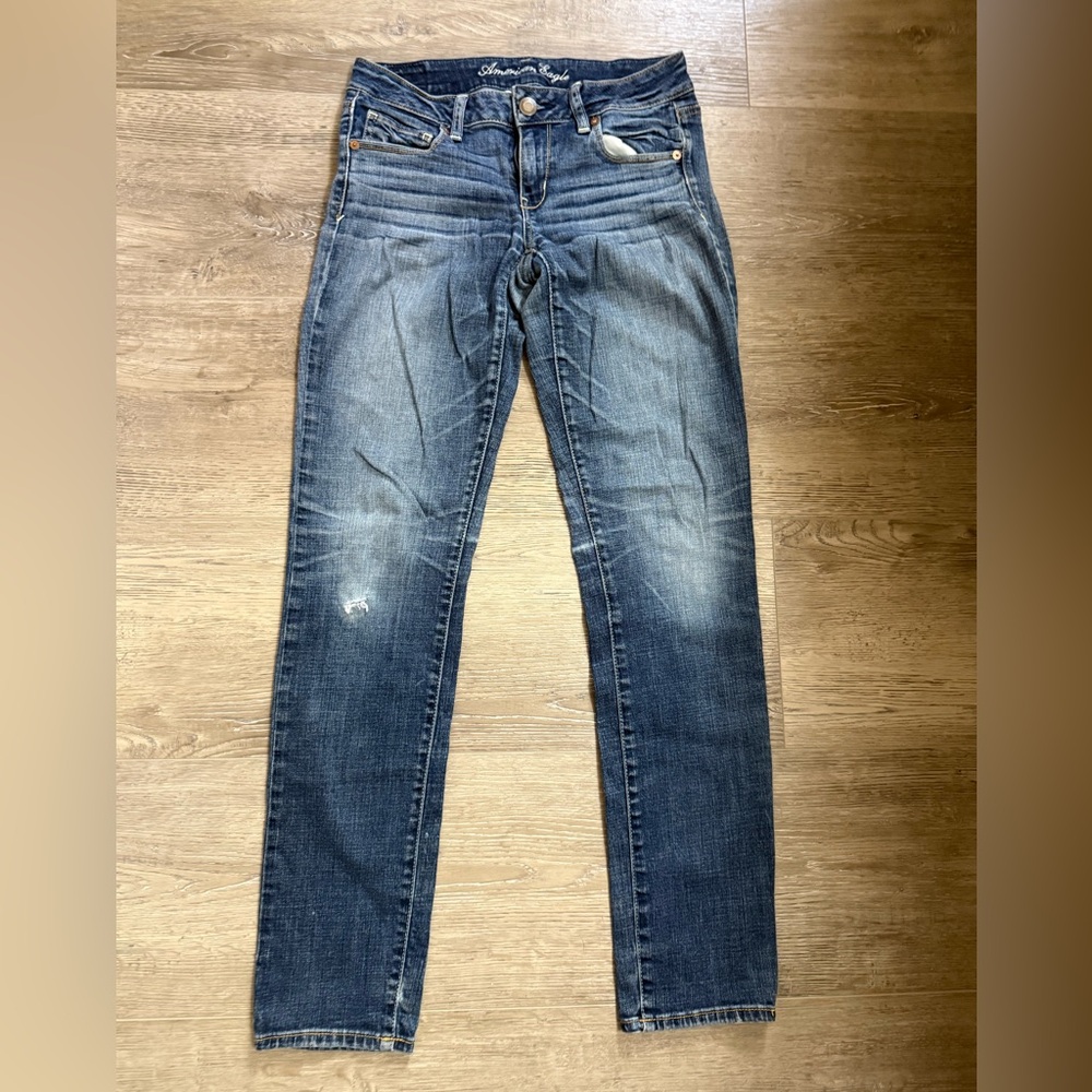 American Eagle Outfitters Dark Blue Skinny Jeans